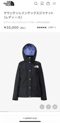 THE NORTH FACE マウンテンレインテックスジャケット S