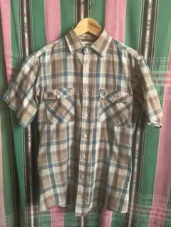 Used ヴィンテージ LEVI STRAUSS 半袖チェックシャツ S