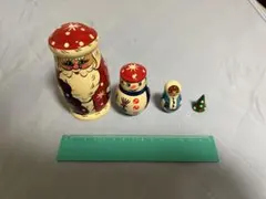 クリスマス 木製マトリョーシカ