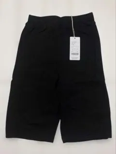 キッズ レギンス ハーフパンツ 140 ブラック 綿 伸縮性 子供