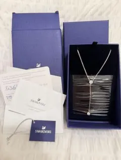 【未開封】 スワロフスキー Swarovski ネックレス Y字型　匿名配送