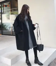 オーバーサイズロングコート