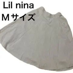 【美品‼️】Lilnina リルニーナ　コーデュロイフレアスカート　オフホワイトのサムネイル