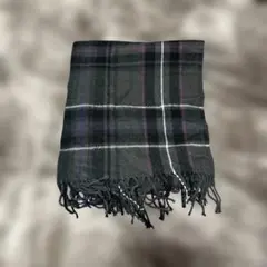 マフラー　グレー　紫　ピンク　白　黒　ストール　防寒具　チェック　レディース　灰