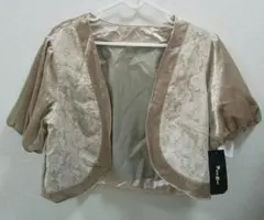 【タグ付き未使用】結婚式参列に♡光沢ありレースのキレイめボレロ