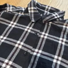 シャツワンピース　ネルシャツ　チェックシャツ