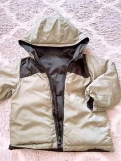 グローバルワーク　キッズ　リバーシブル　美品　フード付きダウンコート 110cm