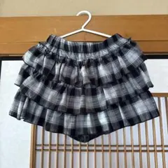 SHEIN Dazy チェック柄フリルミニスカート S