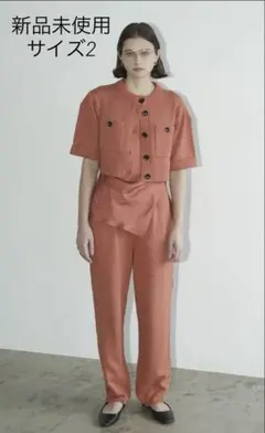 CLANE HALF SLEEVE KNIT TOPS & PANTS SET