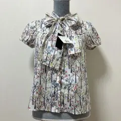 タグ付き　日本製　ヨークランド リバティ　ブラウス　半袖　夏　大人　花柄　上品