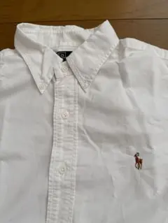 Ralph Lauren 長袖シャツホワイト　ポニーマーク有