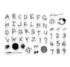 クリアスタンプ2322：手書き風アルファベット［おまとめご購入20%OFF！］