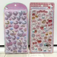 【即配送】ボンボンドロップシール キティ コットンパフィー セット