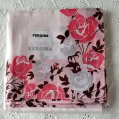 renoma　ハンカチ　薔薇柄　　　日本製