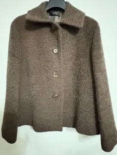 SWING ブラウンアルパカショートコートサイズ40