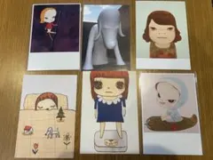 奈良美智　アートポストカードと缶バッジセット 奈良美智 ポストカード 4枚セット 缶バッジ付 - メルカリ