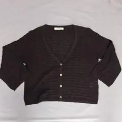 NEW YORKER古着　カーディガン半袖　クリーニング済みのサムネイル