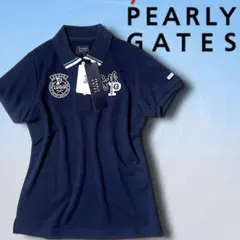 PEARLY GATES 半袖ポロシャツ ネイビー サイズ5 - メルカリ