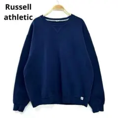 Russell ラッセルアスレチック 無地スウェット トレーナー ネイビーS67