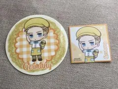 ヘタリア　アモクレープ　アモカフェ　コースター　特典　ステッカー　ドイツ　独