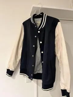 UNITED ARROWS LTD. スタジャン M ネイビー・ホワイト