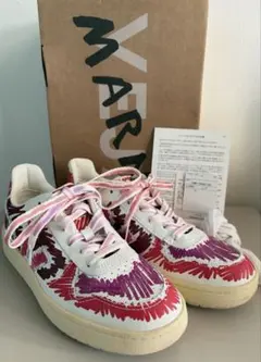 Marni VEJA コラボ スニーカー ホワイト ピンク マルニ 箱ありのサムネイル