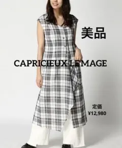 【美品】CAPRICIEUX LE'MAGE チェックジレ　ワンピースのサムネイル