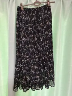 INGNI 小花柄　ロングプリーツスカート