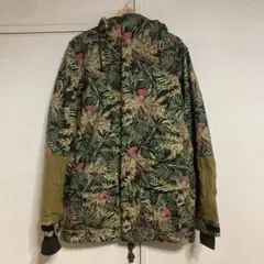 BURTON 植物柄 フード付き　スノーボードウェア
