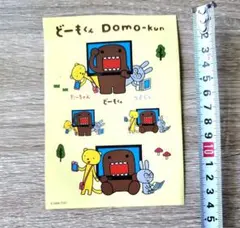 Domo-kun イラストシール 約10cm x 15cm