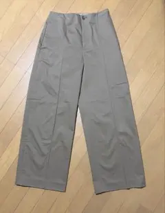 BEAUTY&YOUTH タック ワイドパンツ Lサイズ ベージュ