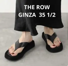 【THE ROW】 GINZA ザロウ　ギンザ　サンダル ブラック35 1/2のサムネイル