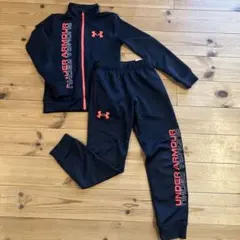 UNDER ARMOUR キッズ ジャージ 上下セット ブラックアンダーアーマー