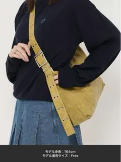 ダブル バックルバッグ TINA：JOJUN マスタード