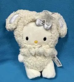 超激レア☆ハローキティの雪うさぎ☆フード付きぬいぐるみ（S）Vivitix限定