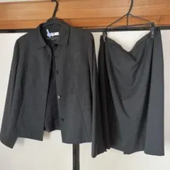 【極美品サイズ46】23区イタリア製ウール高級生地上下 スーツ 膝丈スカート