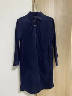 Urban Research ネイビー シャツワンピース