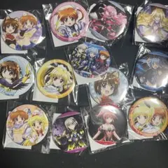 魔法少女リリカルなのは　リリカルウォッチパーティ　缶バッジ　なのは　シグナム 魔法少女リリカルなのは リリカルウォッチパーティー 缶バッジ なのは