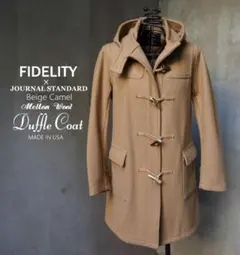 USA製 FIDELITY JS別注 ベージュキャメル メルトン ダッフルコート