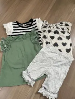 ベビー服セット（Tシャツ・ショートパンツ）