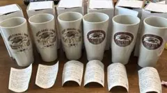 陶器製ビアタンブラー キリン一番搾り・キリンラガービール6個セット