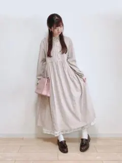 【最終値下げ】SM2(サマンサモスモス)の襟配色小花柄ワンピース