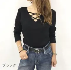 SHEENA／シーナ／長袖トップス／ブラック