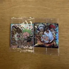 ワンピースウエハースシール　ルフィ　ゾロ
