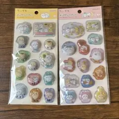 正規品　ちいかわ ポップデコパーティー ラメきらクリスタルシール 2枚セット