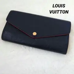 ヴィトン　ポルトフォイユ・サラ　アンプラント　モノグラム　ネイビー