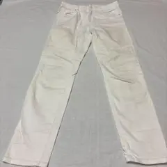 H&M ホワイト ストレートレッグ デニム 8 Mサイズ位