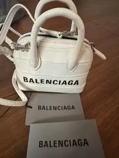 BALENCIAGA ミニショルダーバッグ ホワイト