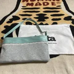 hieta ショルダーバッグ グレー ミントグリーン - メルカリ