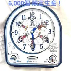 6000個限定生産 ミッキーマウス90周年記念の目覚まし時計　メロディ31曲